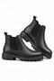 Men's Genuine Leather Zippered Side Elastic Chelsea Boots - 4