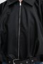 Faux Leather Belted Bomber Jacket C3137 - 3