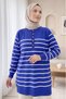 Half Button Slit Knitwear Tunic - 4