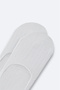 Men's White Bamboo Blend Ballerina Socks B008518 - 2