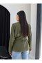 Gold Buckle Belted Linen Jacket - 4