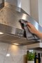(1 Piece) Gray Microfiber Magic Oil Built-in Cooker Hood Kitchen Cloth 40*40 - 6