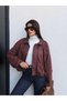 Suede Bomber Jacket with Epaulettes - 2