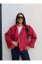 Hidden Button Elastic Waist Jacket - 5