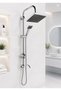 Eskaya Premium Chrome 2-Piece Bathroom Set * Eskaya Waterfall Flow Sink Faucet and Robot Shower Set - 2