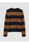 Sparkling Choices from Shining Store Zero Roba Collar Striped Women's Knitwear Cardigan - 8