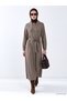 I Fular Roba Collar Checkered Embroidered Shirt Dress from Freezen Store - 2