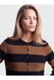 Sparkling Choices from Shining Store Zero Roba Collar Striped Women's Knitwear Cardigan - 4