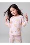 Peak New Season Pink Chick-Printed Girls' Pajama Set. - 2