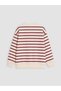 Özmarka New Season Red Striped Baby Boy Sweatshirt - 2