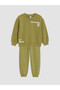Özmarka New Season Green Text Printed Boys' Tracksuit Set - 3
