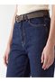 Peak New Season Indigo Straight-Leg Jeans with Waist Belt - 3