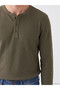 Henley Roba Collar Waffle Men's T-Shirt for Style Enthusiasts from Uzg Store - 4