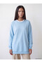 Peak New Season Blue Crew Neck Women's Sweatshirt Tunic