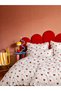 Double Duvet Cover Set 100% Cotton Cotton Pieces with Heart Detail Duvet Cover Set Easy Tulle Easy