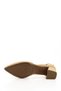 Women's Mustard Ankle Strap Medium Heeled Genuine Leather Shoes - 7