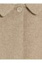 Özmarka New Season Beige Baby Collar Girl's Cashmere Coat - 2