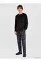 Quality Pieces from Çelebi Store Standard Fit Checked Embroidered Men's Pajama Set - 2