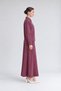 Pocket Detailed Zippered Skirt Suit Burgundy - 2