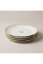 Flora Butterfly Patterned 4-Piece 20 cm Flat Plate 4883 - 4