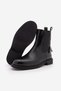Women's Gold Buttoned Double Elastic Back Zipper Casual Boots Valone Black - 7