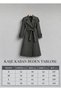 Women's Long Cashmere Coat Anthracite Wool Blend Long Overcoat - 4