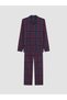 I Checked Out the Freezen Store and Found This Checkered Embroidered Men's Pajama Set - 2