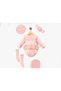 Eid Baby Girl Eyelet Embroidery Piece Romper Set with Socks and Bandana Newborn Jumpsuit Bodysuit - Dusty Rose