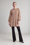 Sleeve Flower Detailed Tunic Camel
