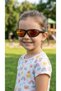 Black Oval Mirrored Children's Sunglasses - 3
