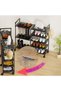 Iron and Plastic Shoe Rack,Rectangular Cubical Storage Organizer - 3
