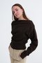 Kayık Neckline Crop Sweatshirt S06044 - 2