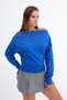 Kayık Neckline Crop Sweatshirt S06044 - 2