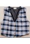 Women's Plaid Patterned Trousers and Vest Two-Piece Set - 5