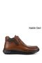 Men's Tan Antique Zippered Genuine Leather Boots