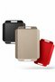 Metal Presentation Tray Set, Soft Colors, Modern Tea and Coffee Presentation Tray, 3 Piece Set (Cappuccino-Black-Red) - 3