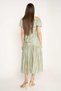 Floral Ruffled Hem Midi Skirt - 4