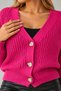 New Season Long Sleeve Button Detailed Women's Knitwear Cardigan 28352 - 2