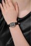 Perseph Gold Case Black Leather Cord Women Wrist Watch - 5