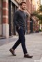 Men's Brown Genuine Leather Comfort Shoes - 4