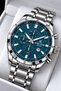Japanese Mechanism Men Wristwatch 3 Atm Water Resistant Silver Color Steel Band Gift Stylish Boxed Dke2122C2 - 3
