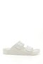 WHITE Women's Daily Slippers with Heart Buckle 34046