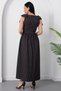Square Neck Shoulder Bow Gathered Dress 2026-4570 - 8