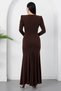 V-Neck Long-Sleeved Dress with Buckle at the Waist K-262757 - 7