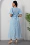 Rochie cu guler pătrat și curea GRS3980 - 7