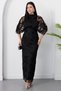 High Collar Sleeveless Glitter Dress Grs4153