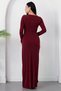 Crew Neck Waist Shoulder Buckle Dress K-262730 - 7