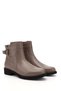 Women's Mink Floater Zippered Rubber Sole Genuine Leather Boots - 5