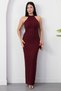 Halter Neck Halter Sequined Dress Grs4102 - 5