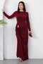 Crew Neck Waist Shoulder Buckle Dress K-262730 - 4